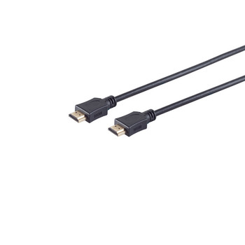 HDMI A-Stecker auf HDMI A-Stecker OD6mm verg, 7,5m