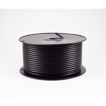 SAT-Kabel 1,1/5,0, doppelt geschirmt, ALU, Plastik Spule - CE - MM CU > 90 dB, schwarz, 100,0m